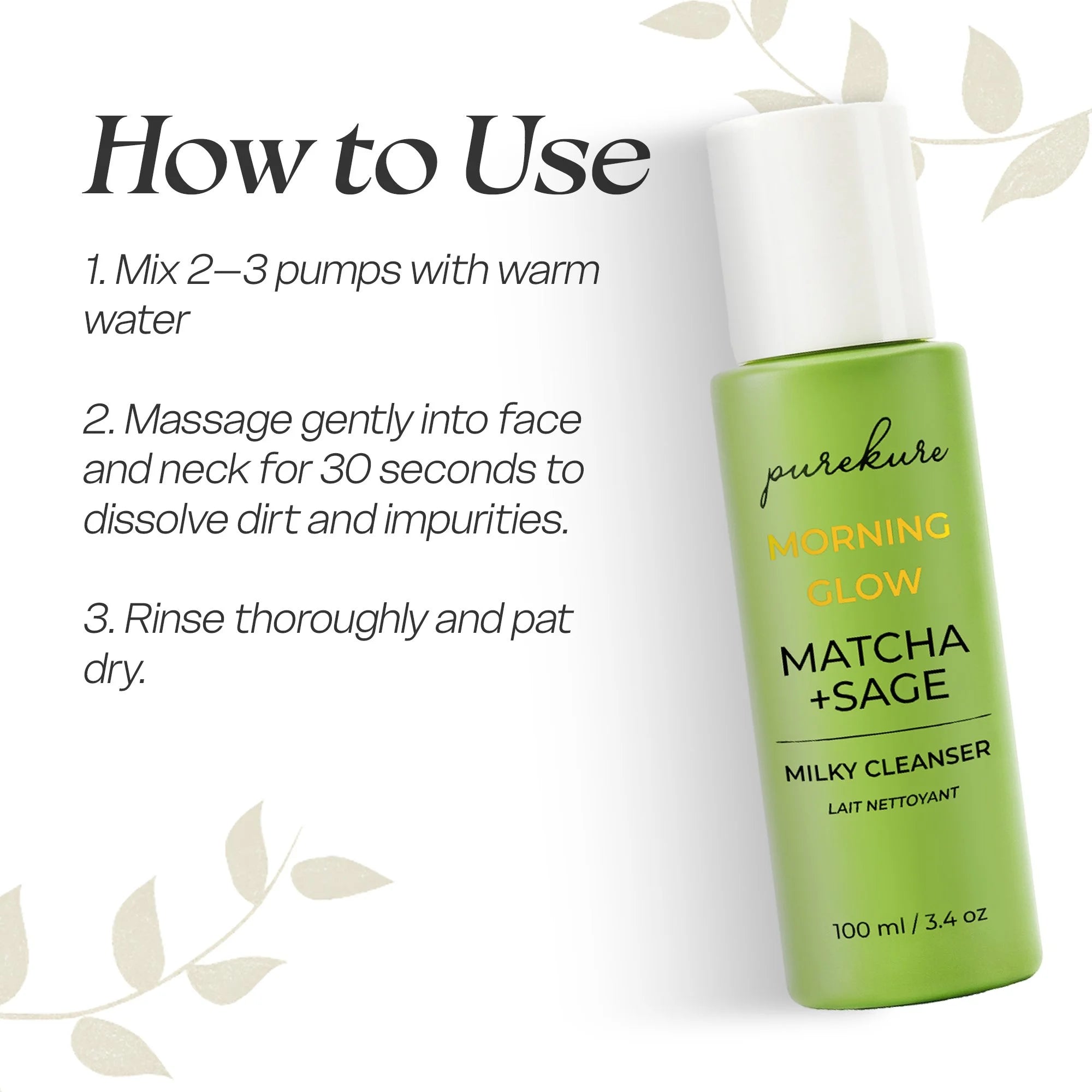 Matcha + Hyaluronic Detox Cleanser (100ml)
