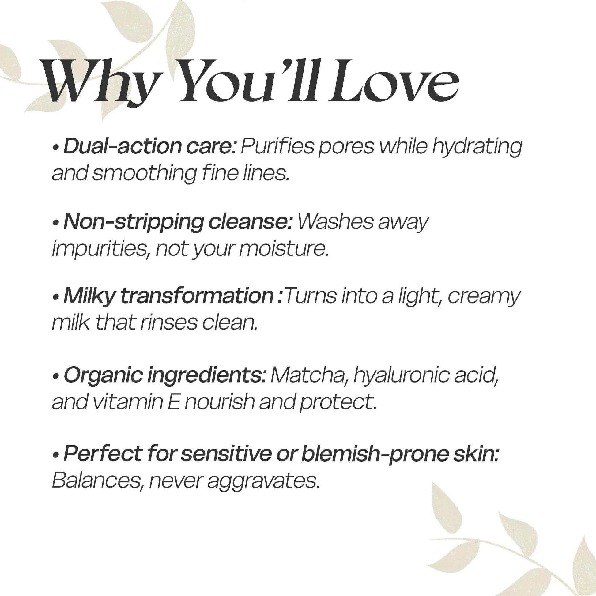 Matcha + Hyaluronic Detox Cleanser (100ml)